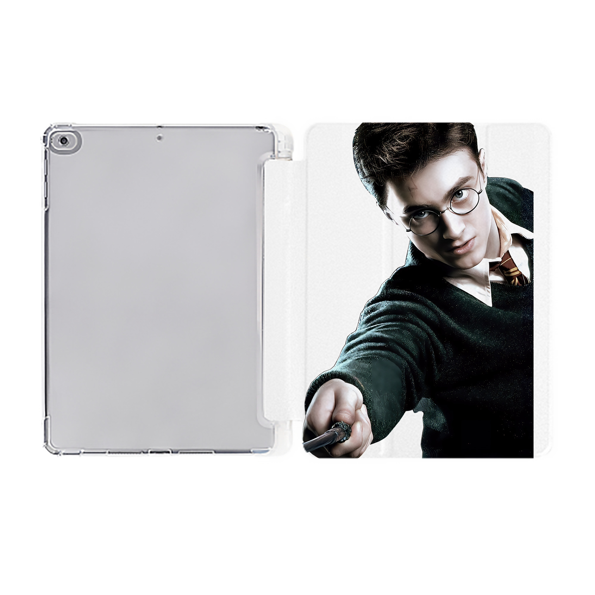 （画像用） Harry Potter ハリー・ポッターシリーズ IPad ケース ペン収納付き 三つ折りスタンド PUレザー×シリコン 対応機種9.5/10.5/10.9インチ